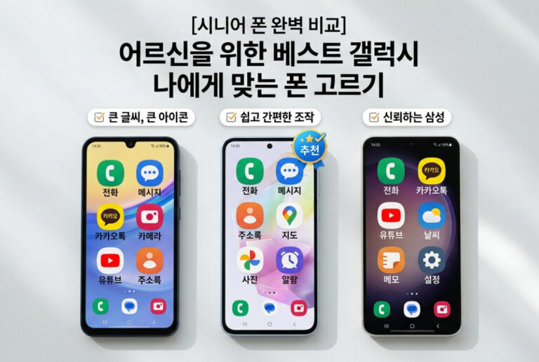 갤럭시 효도폰 추천 자급제
