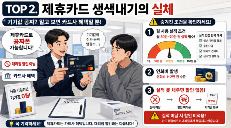 이번 주 대리점 감언이설