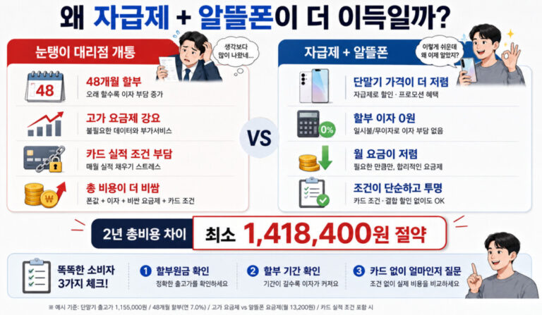 이번 주 대리점 감언이설